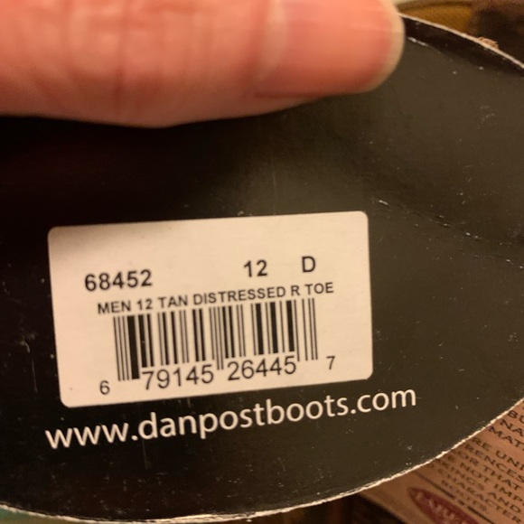 Mens Laredo by Dan Post western cowboy boots - Picture 8 of 9